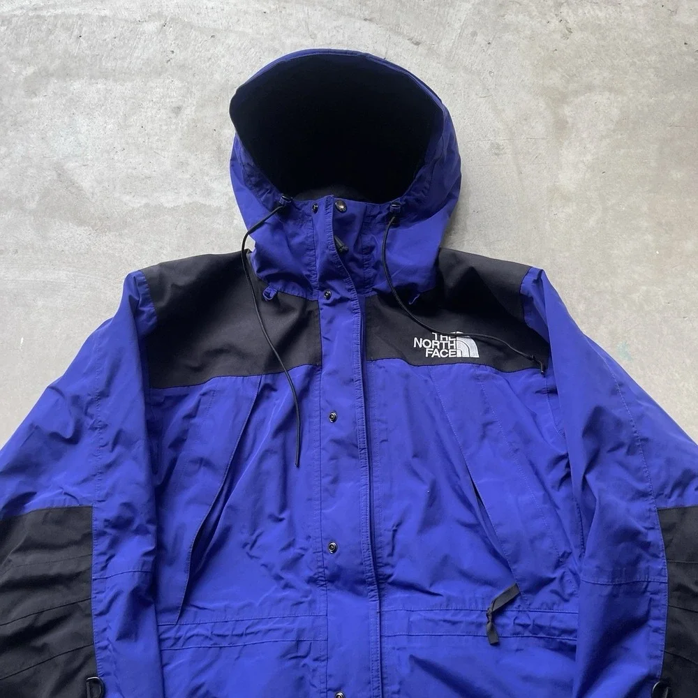 Vintage The North Face Gore Tex Mountain Jacket Blue Small Gorpcore Shell‎ Parka